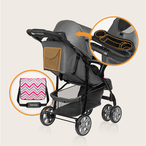 Lionelo Emma Plus Pink Scandi — Buggy